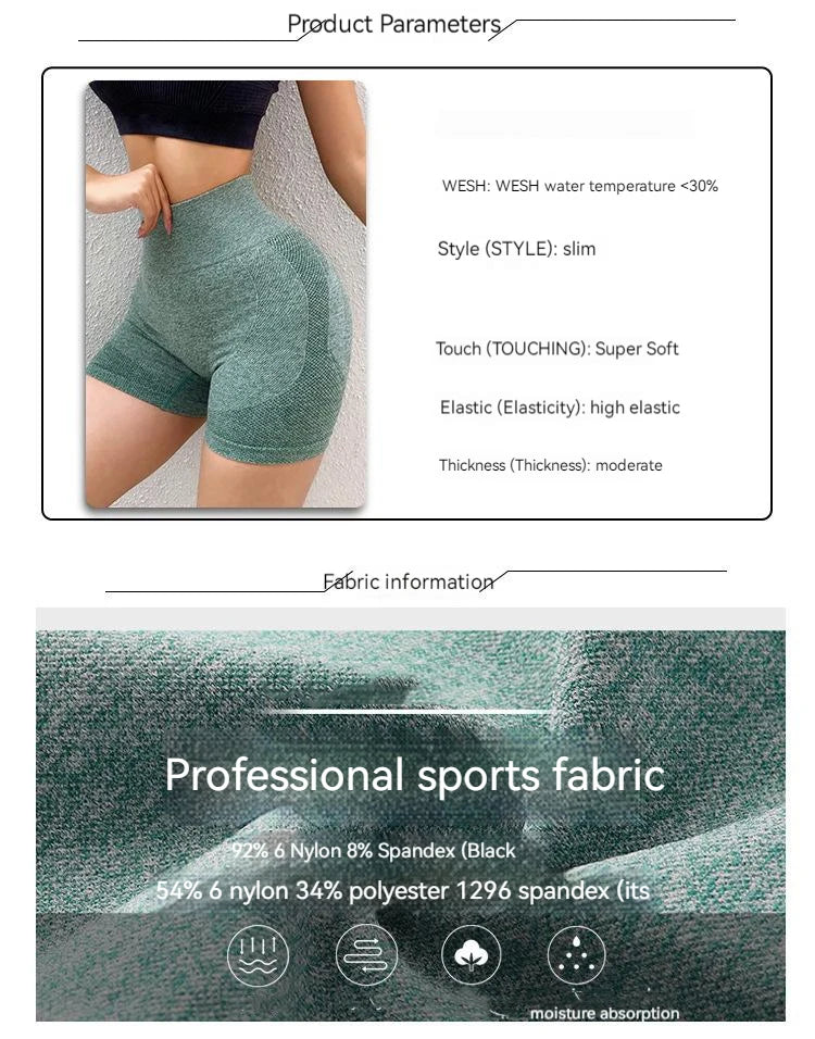 Women Yoga Shorts High Waist Workout Shorts Fitness Yoga quick-dry Fitness Ladies Yoga Gym Running Short Pants Pants Sportswear