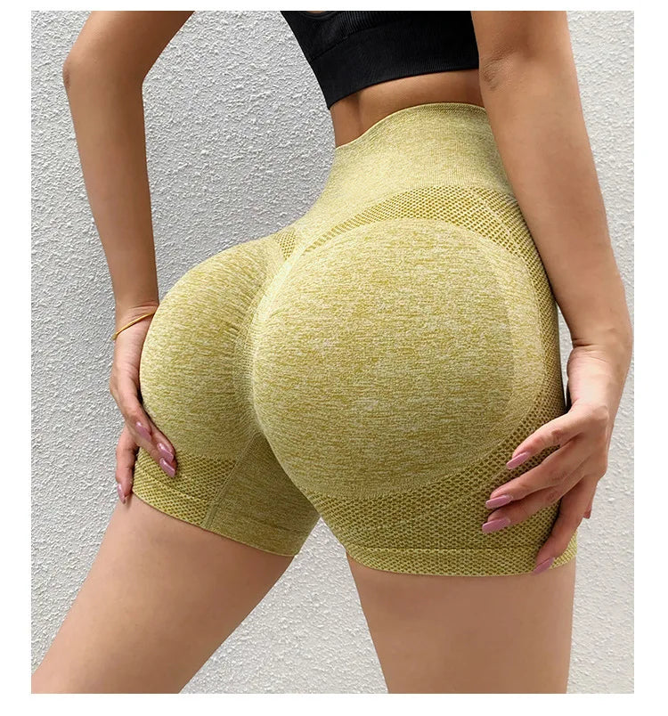 Women Yoga Shorts High Waist Workout Shorts Fitness Yoga quick-dry Fitness Ladies Yoga Gym Running Short Pants Pants Sportswear