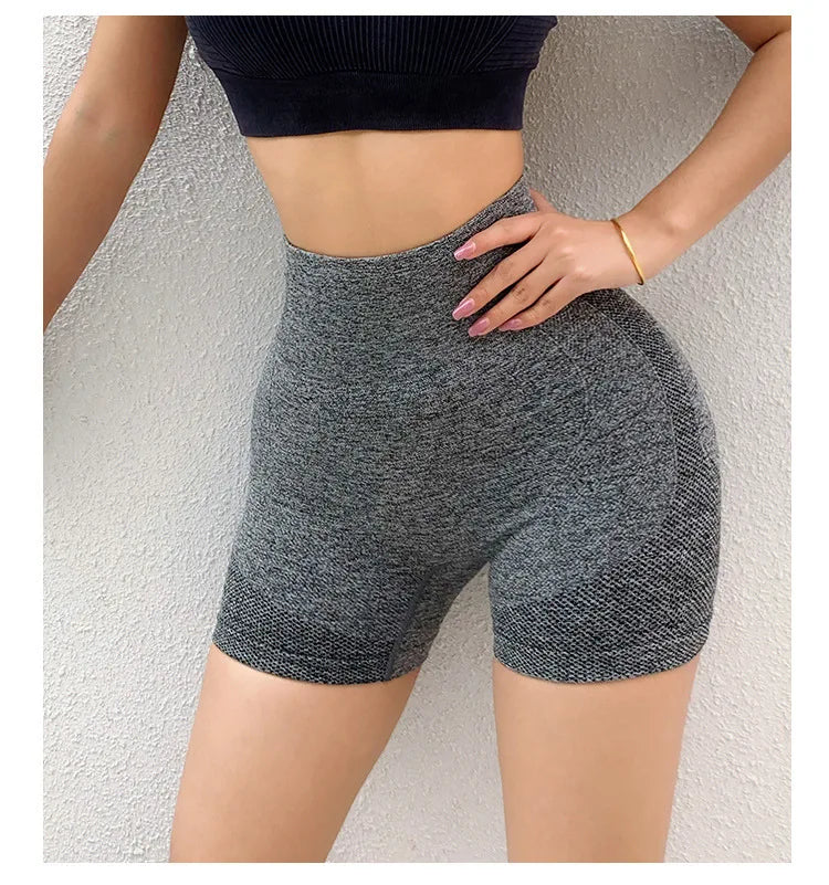 Women Yoga Shorts High Waist Workout Shorts Fitness Yoga quick-dry Fitness Ladies Yoga Gym Running Short Pants Pants Sportswear