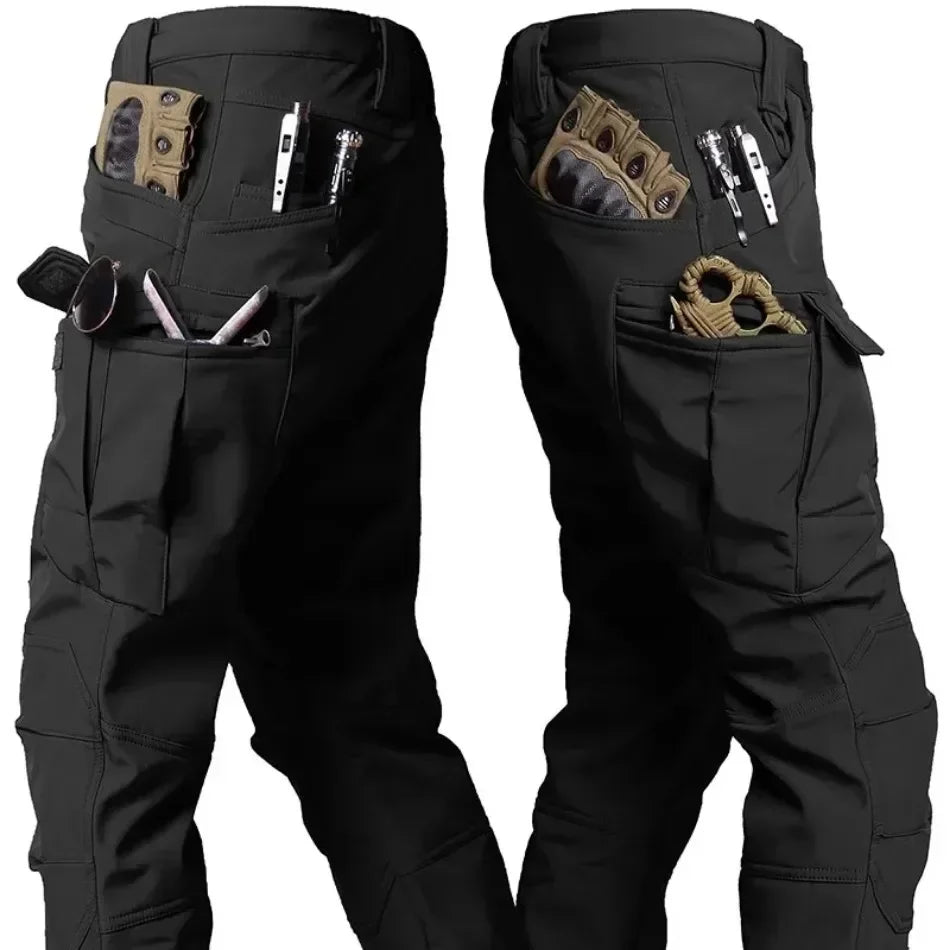 Tactical Pants Men X7 Soft Shell Fleece Windproof Waterproof Camo Combat Trousers Big Pocket Wear-resistant Trekking Cargo Pants